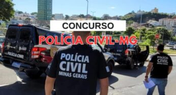 Concurso Polícia Civil: 255 vagas e salário de R$ 14,9 mil em MG