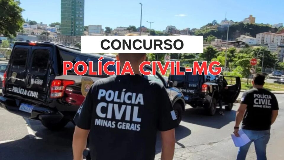 Concurso Polícia Civil: 255 vagas e salário de R$ 14,9 mil em MG